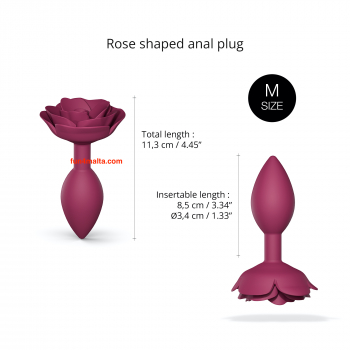 Love to Love - Open Roses Size M, plum (purple)